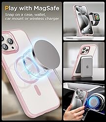 SUCGLES for iPhone 15 Pro Max Case with MagSafe