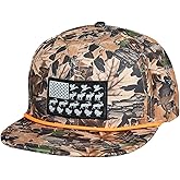 EDTREK Performance Outdoorsman Snapback Truck Hat with Flat Brim - Unique Animal Embroidery