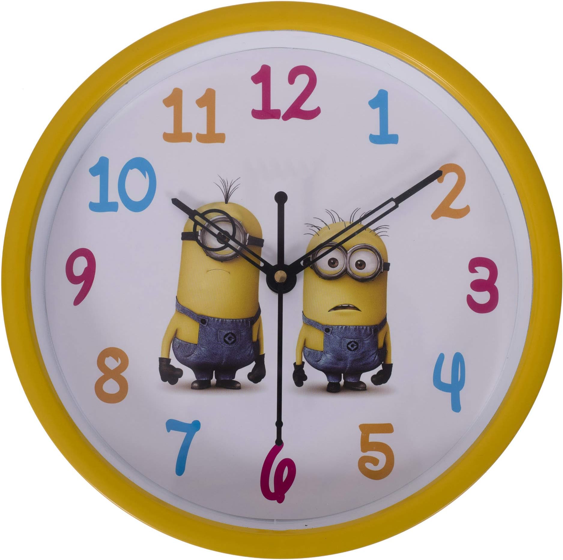 Smera Plastic Wall Clock (23 x 23 cm, Yellow)