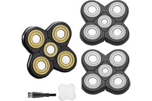 ANYSONIC 3PCS Universal 5 Blades for FREEBIRD FREEDOM GROOMING Head Shaver Replacement heads