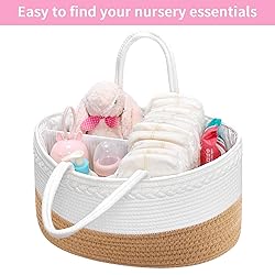 ABenkle X-Large Diaper Caddy Organizer, Boho Rustic