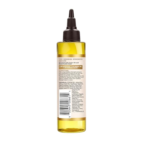 CAROL’S DAUGHTER GODDESS STRENGTH 7 OIL BLEND SCALP AND HAIR OIL FOR WAVES, COILS AND CURLS, HAIR TREATMENT WITH CASTOR OIL, 4.2 FL OZ