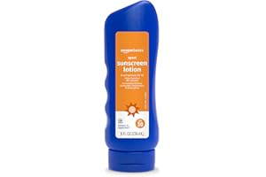 AMAZON BRAND - SOLIMO Amazon Basics Sport Sunscreen Lotion SPF 30, Water Resistant (80min), Formulated without Octinoxate & Oxybenzone, Broad Spectrum UVA/UVB Protection, 8 Fluid Ounce
