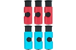 kulusion 6 Pcs Premium Grade Food Bag Squeeze Clips Bread Clips Rubber Lid Non-slip Sealer Bag Cinches Easy Use Lock