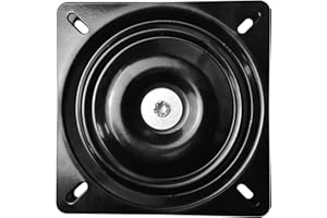 MySit 7" Heavy Duty Bar Stool Swivel Plate Replacement, Square Swivel Mechanism for Recliner Chair or Furniture - Ball Bearing Swivel Boat Seat