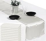 MDS Pack of 10 Satin Table Runners 12 x 108 Inch