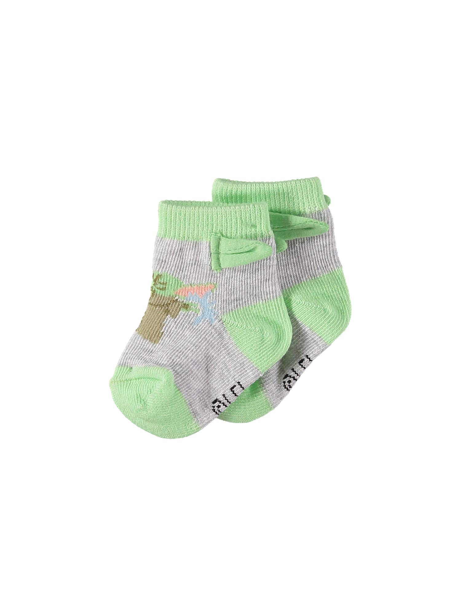 STAR WARS Baby Boys Mandalorian The Child 3-Pack Booties - Baby Yoda Baby Socks Multipack (3-Pack, 0-12 Months)