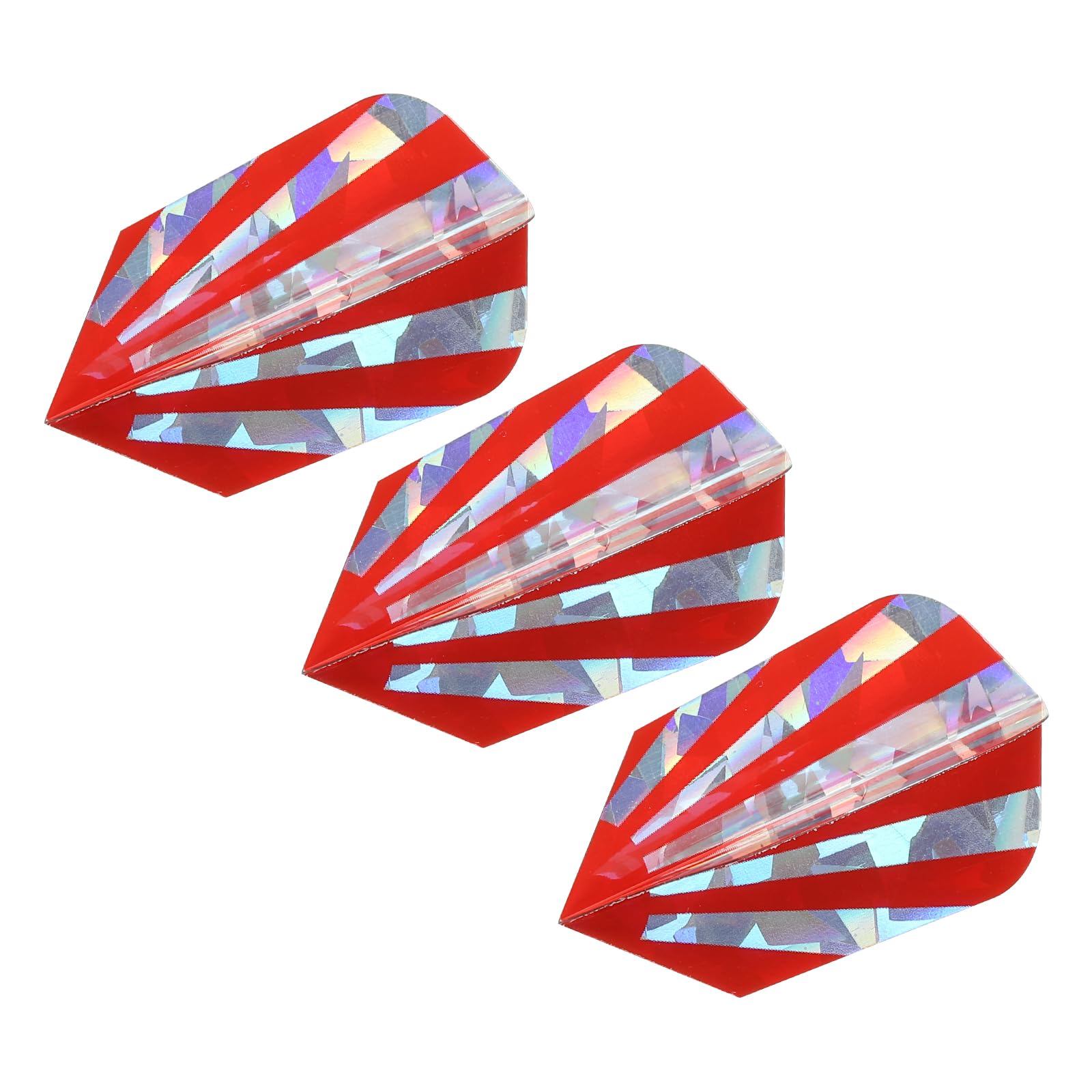 PATIKIL Slim Dart Flights, 3 Pack PET Unique Design Dart Accessories for Steel Tip Dart and Soft Tip Darts, Red
