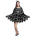Spooktacular Creations Spider Costume Adult Woman, Halloween Poncho Costume, Spider Web Dress Poncho Outfit