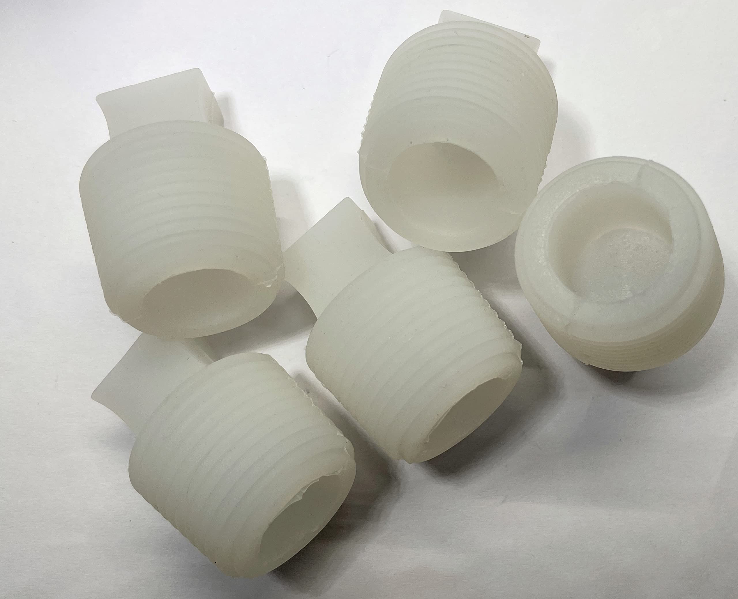 dexierp Protection Force Ribbed Tapered Insert Plug Stopper For 1-5/32" 1-3/16" 1-7/32" 1-1/4" 28.5-31.5mm ID Hole Thread Tube Bottle Openning (Pack of 5) Reusable Rubber — image 1