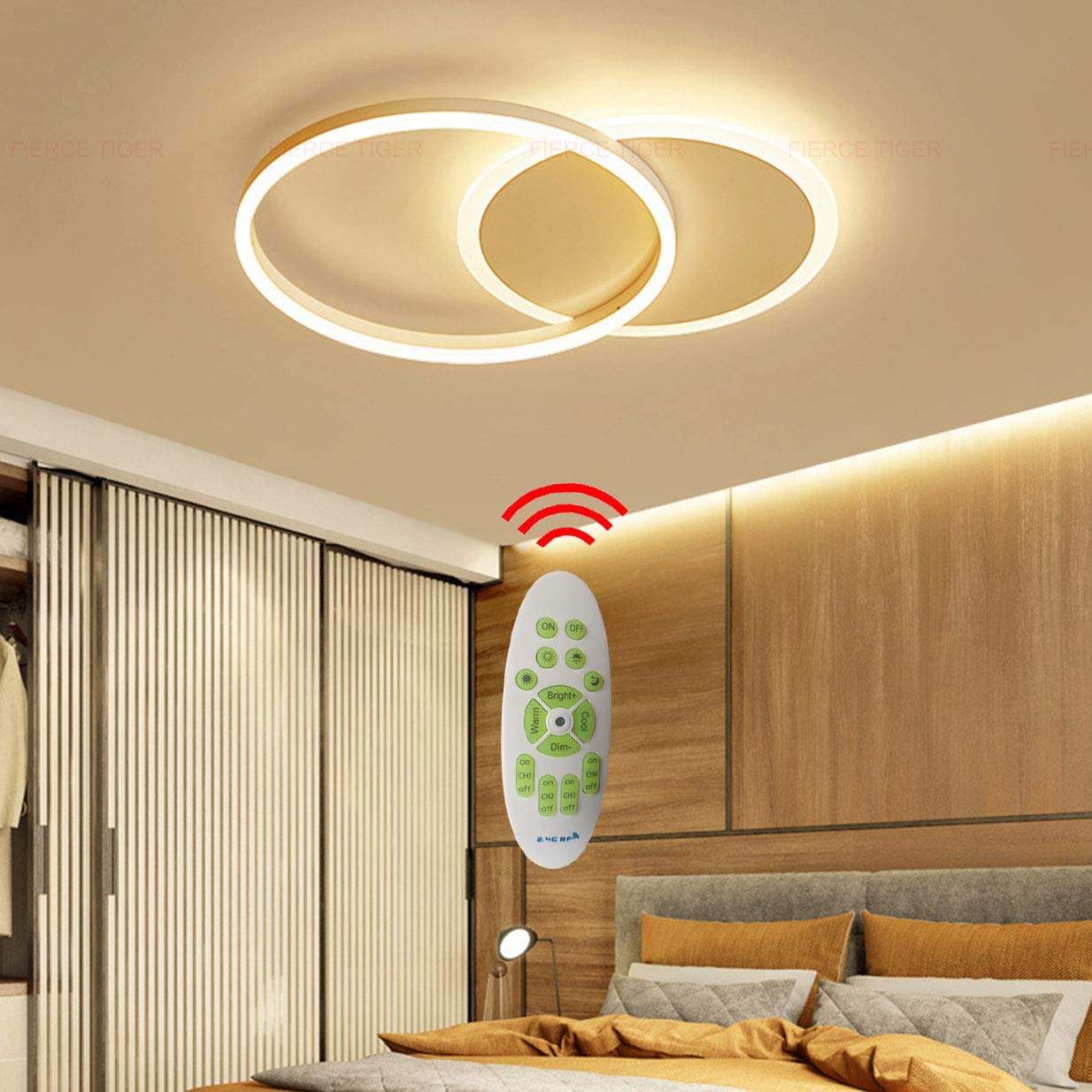 Ceiling Lamp Led Dimmable With Remote Control Living Room