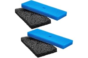 YURUIHKAO Pond Filters, 2 Sets Replacement Coarse and Fine Pond Pump Filter Media Pads for Outdoor Ponds 871980305528 Compatible with 52231 and 52229 Filter Box, Sponge Filters Replacement for Fish Ponds