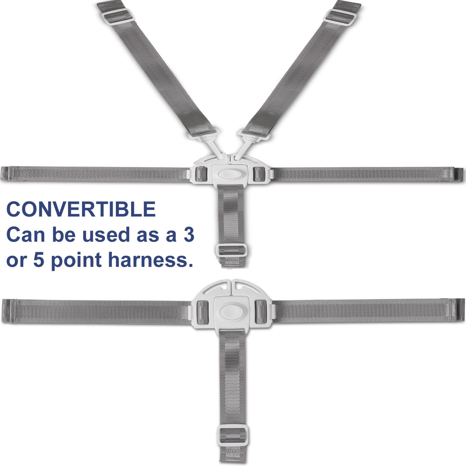 Todays Kids High Chair Straps, Compatible with Graco Highchairs, Replacement Harness Straps for 5 Point High Chairs, Replacement High Chair Belt