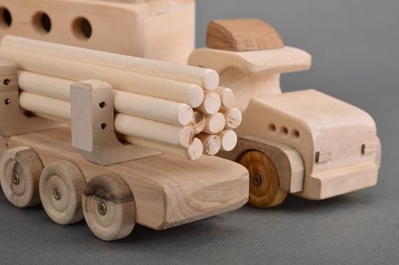 carros de madera para niños para montar