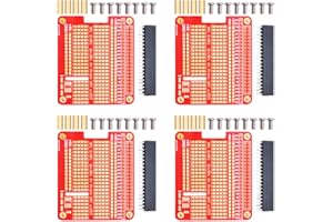 GeeekPi 4X Prototype Breakout DIY Breadboard PCB Shield Board Kit for Raspberry Pi 4 3 2 B+ A+