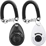 Diyife 2 Pieces Dog Training Clicker with Wrist Strap Multi-Color ABS