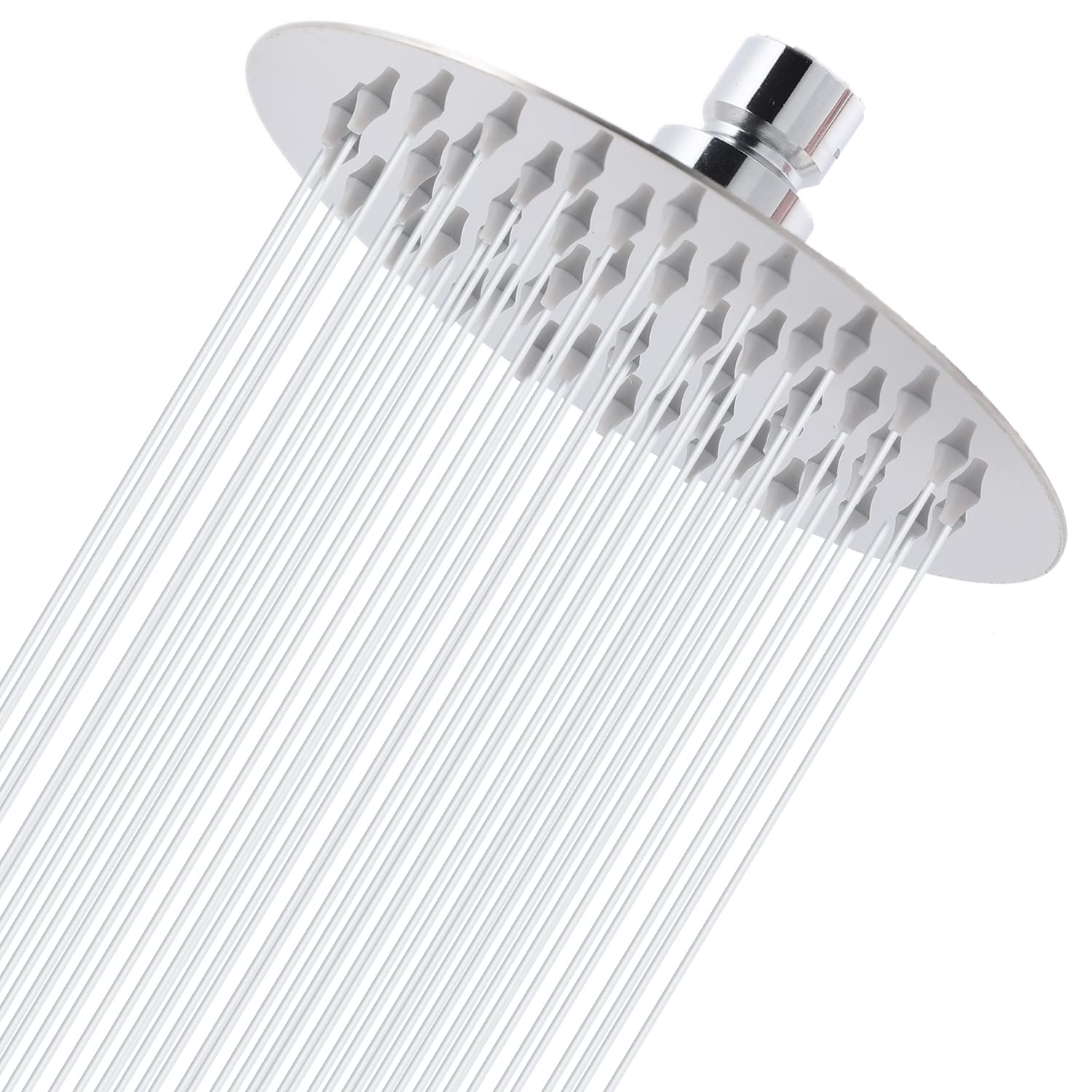 6" Rain Shower Head - Markcco Rainfall Shower Heads Made of Stainless Steel - Waterfall Full Body Coverage - Perfect Replacement for Your Bathroom ShowerHead (6'', Chrome)