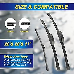 5 PLUS® Silicone Windshield Wipers Replacement for
