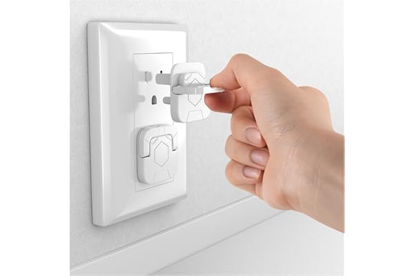 4our Kiddies Baby Proofing Outlet Covers (60 Pack) Electric Outlet Plug Covers for Child Safety, Baby Socket Cover Protector