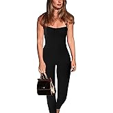 Hafailia Summer Jumpsuits for Women 2026 - Sexy Sleeveless One Piece Bodycon Jumpsuit High Waisted Club Outfits Catsuits