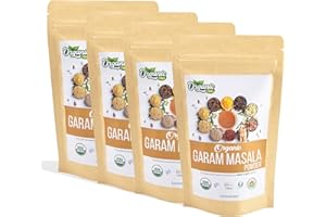 Organic Zing Organic Garam Masala - A Versatile Indian Blend of Spices and Herbs | USDA Certified | Seasoning Blend | Vegan | Preservative Free | Product of India (100 Gram) Pack of 4 organic