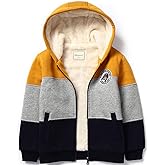 Bumeex Kids Boy's Girl's Sherpa Fleece Lined Jacket Spring Fall Winter Zip up Sweatshirt Hoodie 2-14Y(Toddler/Kid)