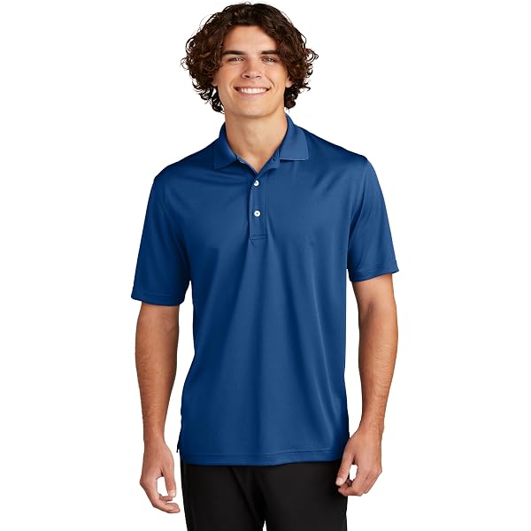 SPORT-TEK Unisex Dri-Mesh Polo | Short Sleeve Collared Shirt for
