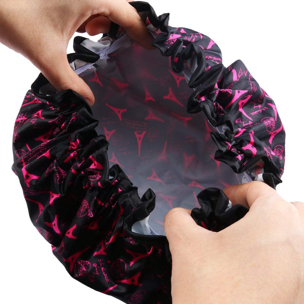 Shower Cap, ESARORA 4 PACK Bath Cap Designed for Women Waterproof Double Layer : Beauty