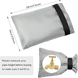 OFFCUP Outside Tap Covers for Winter 2 Pack Large Insulated Faucet Covers Grey view 3