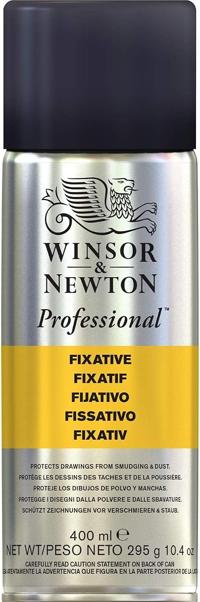 Winsor & Newton Artists Fixative Transparent 400ml Spray Can UK Mainland Only