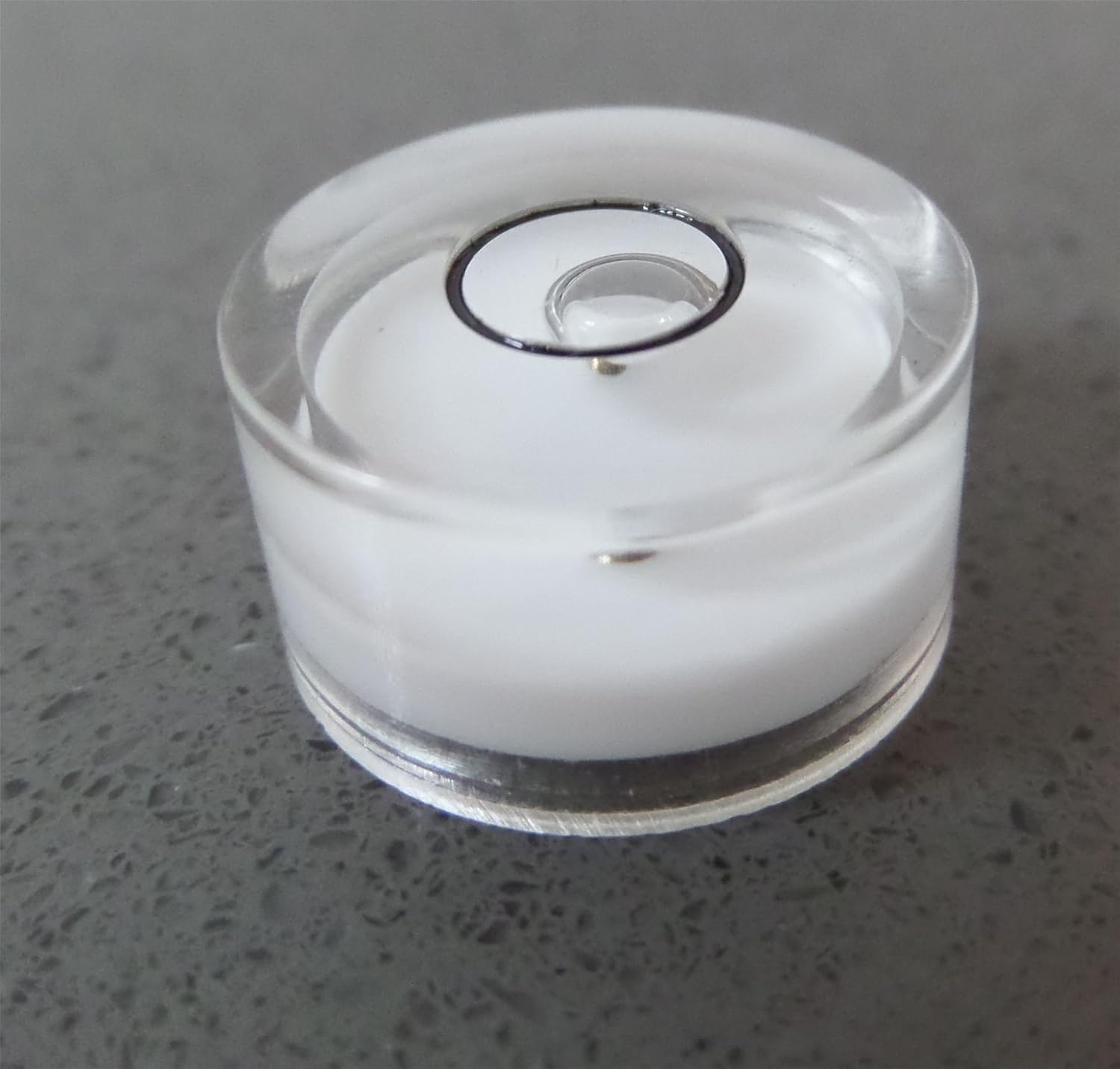 3 x Professional Spirit Bubble Level (in white) with Metal Ball Guide /Small Mini Bullseye Vial Round circular (supplied with a gift box) - Image 5