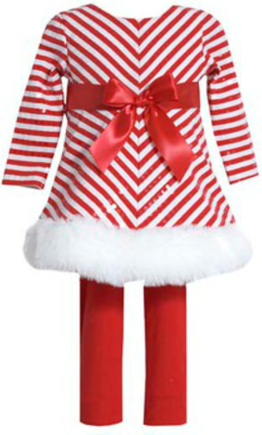 bonnie jean striped santa dress