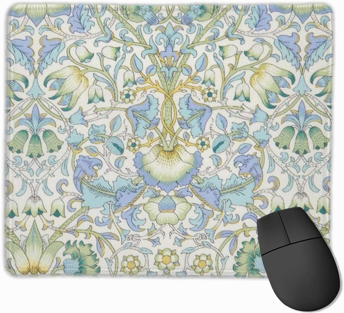 Liberty of London Tana Lawn Extended Gaming Mouse Pad with Non-Slip Rubber Base with Stitched Edges,Office Home Gaming Mouse Mat for Laptops,Computers,PCs,Desktops,9.8 X11.8Inch