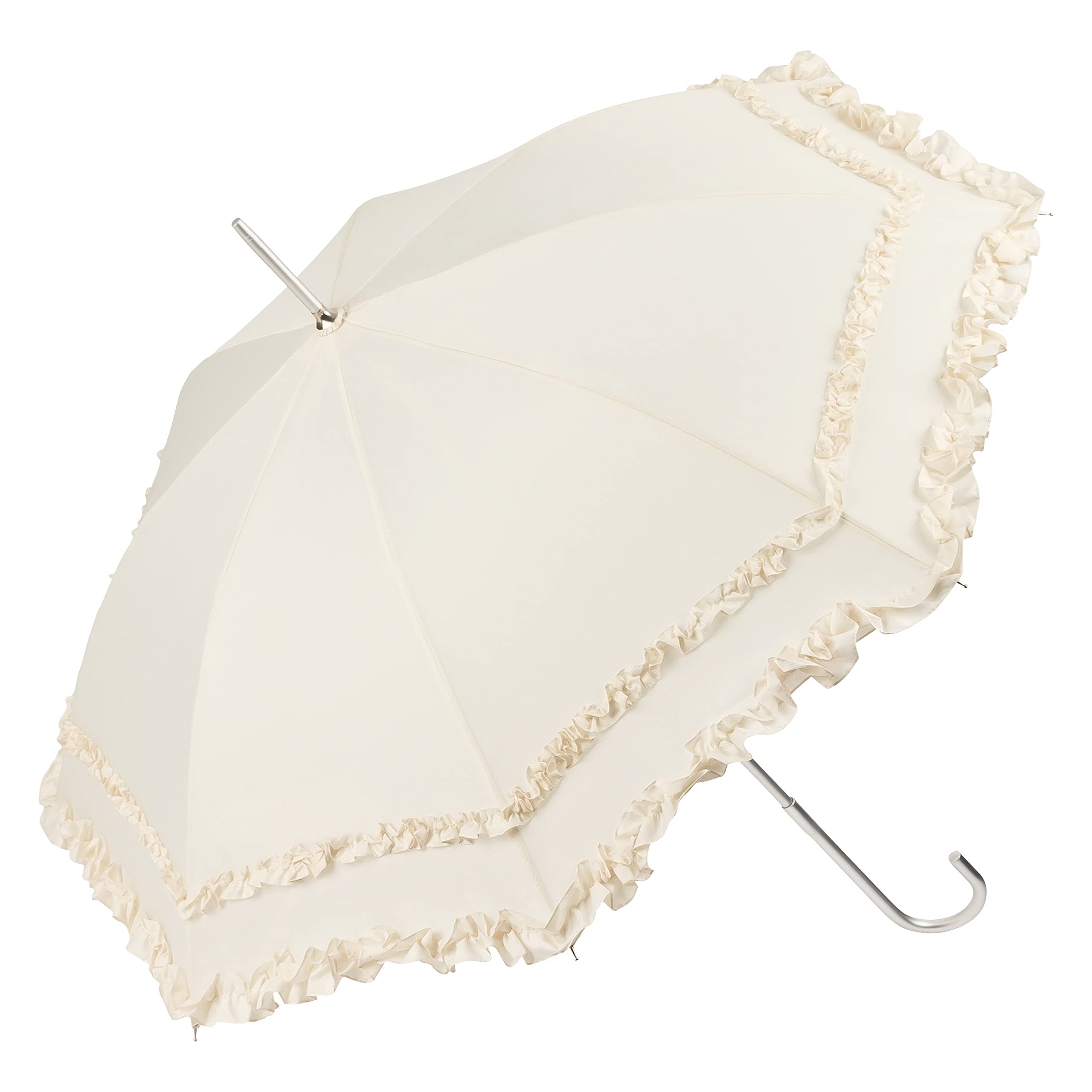VON LILIENFELD umbrella parasol bridal umbrella wedding costume traditional costume open-automatic Mary creme