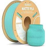 ELEGOO Matte PLA Filament Teal Green 1KG, 1.75mm 3D Printer Filament Dimensional Accuracy +/- 0.02mm, 1kg Carboard Spool (2.2lbs) Fits for Most FDM 3D Printers
