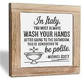 Bathroom Sign, Toilet Wood Desktop Decoration, Wood Box Plaque Decor Sign, Farmhouse Bath Decor, Funny Farmhouse Bathroom For Restroom, Toilet Shelf Decoration
