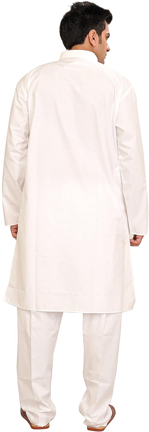 exotic india pure white kurta pyjama