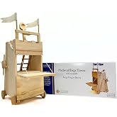 PATHFINDERS STEM Kit &ndash; Medieval Siege Tower with Catapult | Wooden Building Kit for Teens and Adults | Engineering &amp; Physics Toy | Hands-On STEM Project