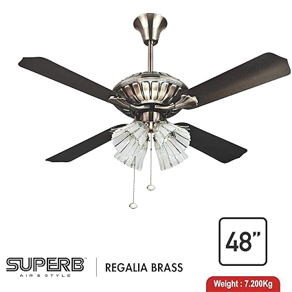 Buy Warmex 75 Watts Designer Ceiling Fan With Down Light Regalia