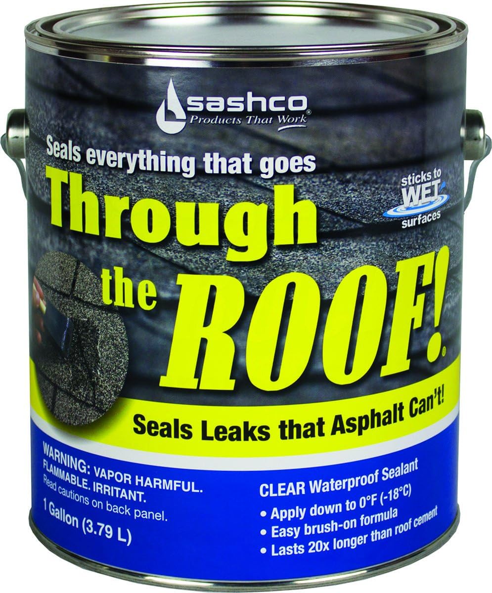 Through the Roof 14004 Elastomeric Roof Sealant, Brushable, Gallon