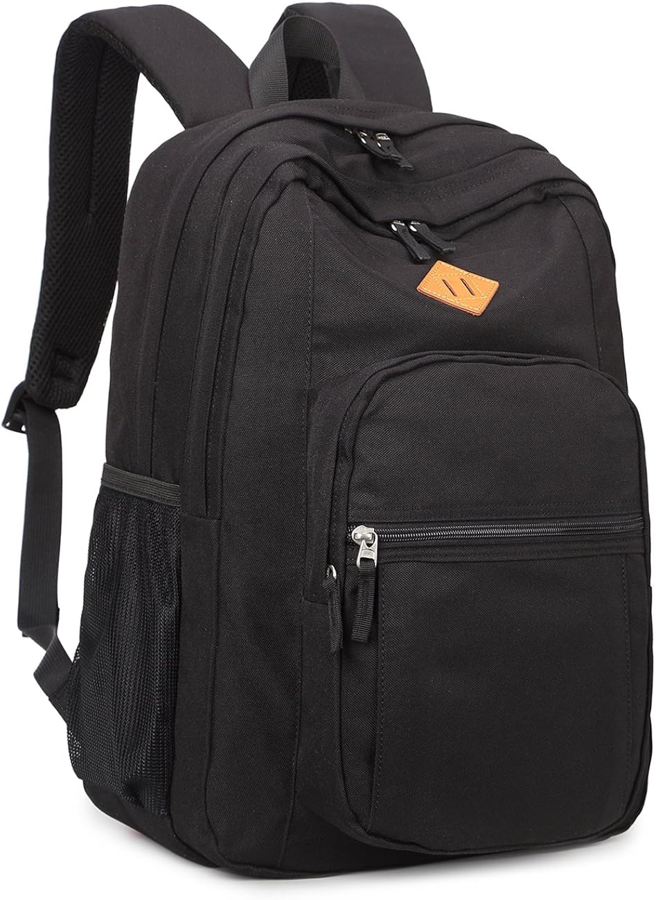  | Abshoo Classical Basic Womens Travel Backpack For College Men Water Resistant Bookbag (Black) | Backpacks