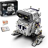 MOQIDI Technic Robot Building Set,Remote Control＆App,Coding for Boys 8-12 | Programmable,ABS Plastic,Rechargeable,STEM Educational Toys,Movable,Movable Joints,LED Expression Modes,1140pcs,Birthday Gift