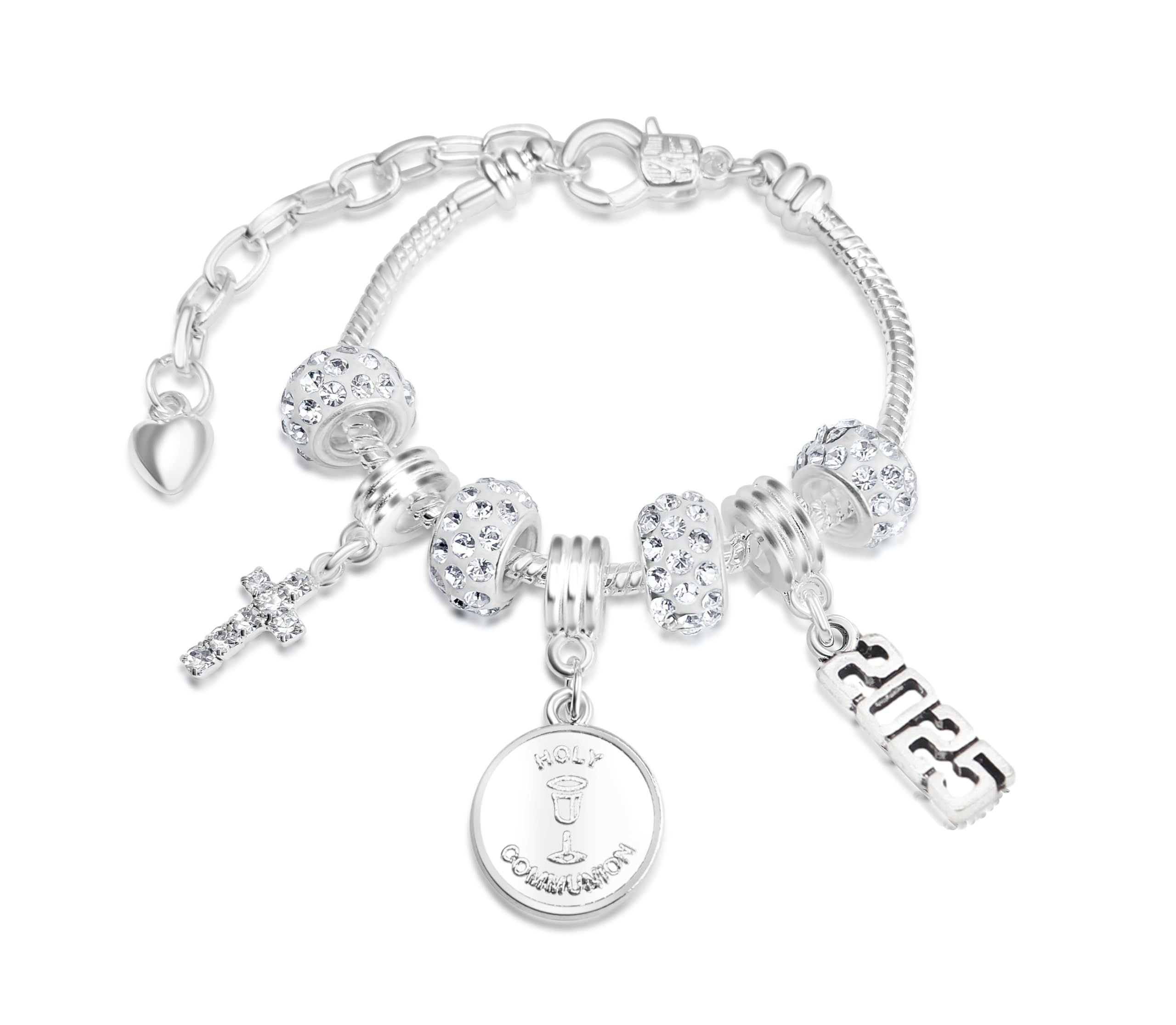 First Holy Communion Crystal Charm Bracelet and Gift Box (Style 3)
