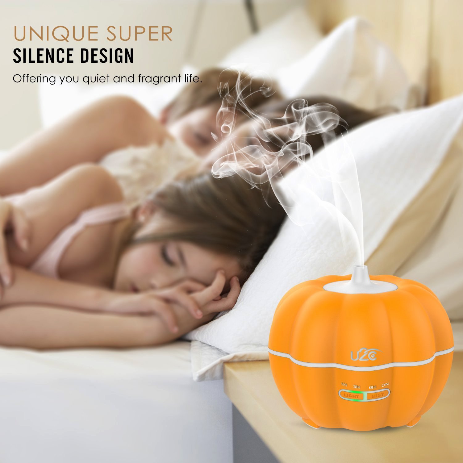 Essential Oil Diffuser , U2C【350 ML Smart APP Control】Ultrasonic Aromatherapy Diffuser Work with Amazon Echo, 7 Color LED Lighting Adjustable Cool Mist Humidifier for Children, Home, Yoga, Office