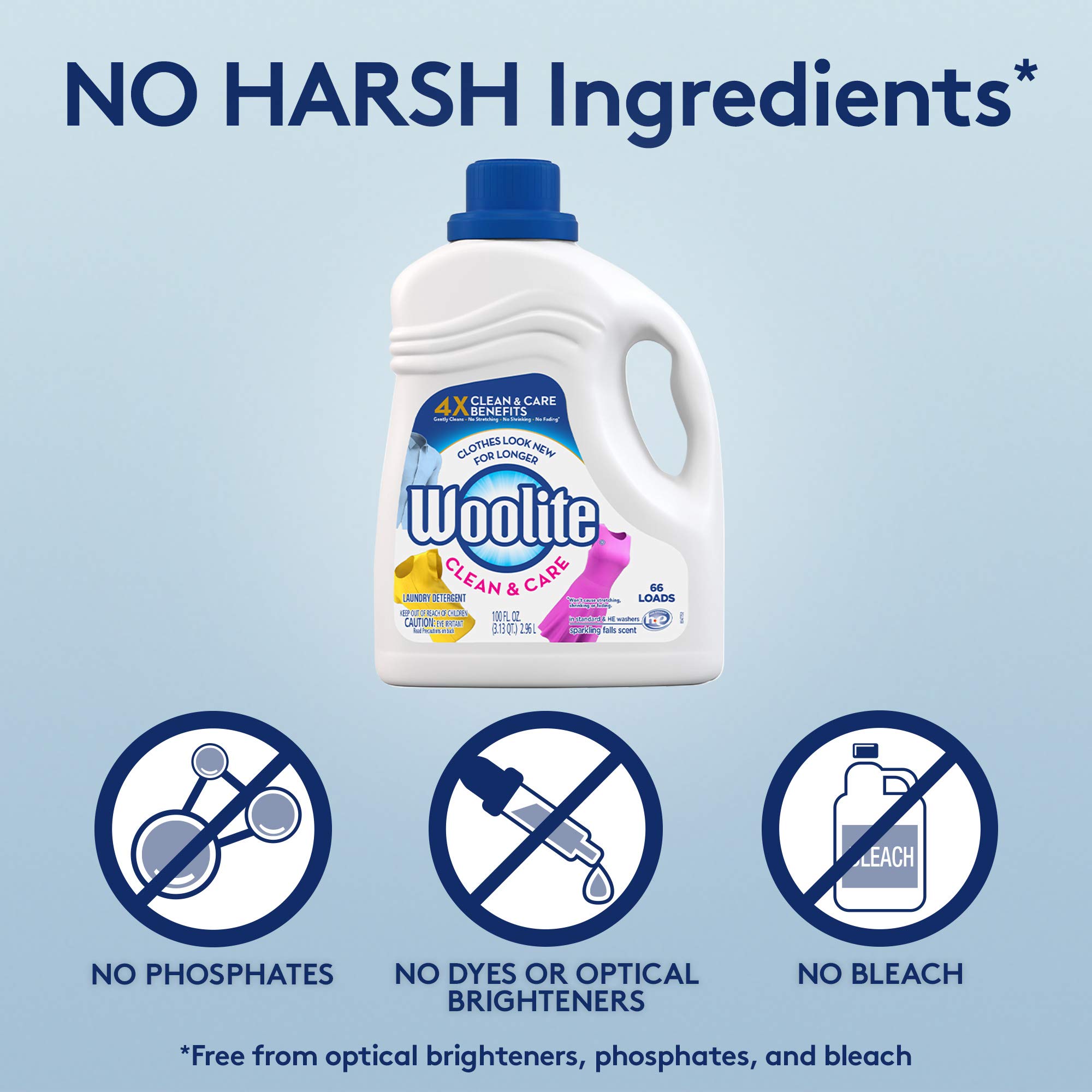 Woolite GENTLE CYCLE Liquid Laundry Detergent, 50 Fl Oz (25 loads) With