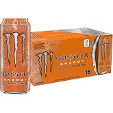 Monster Energy Ultra Sunrise, Sugar Free Energy Drink, 16 Fl Oz | Pack of 15