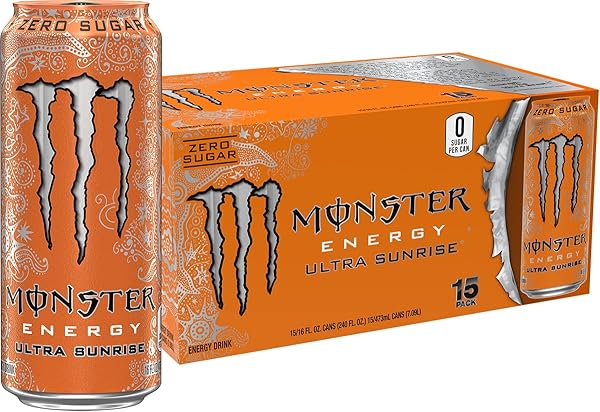 MONSTER ENERGY ULTRA SUNRISE, SUGAR FREE ENERGY DRINK,...