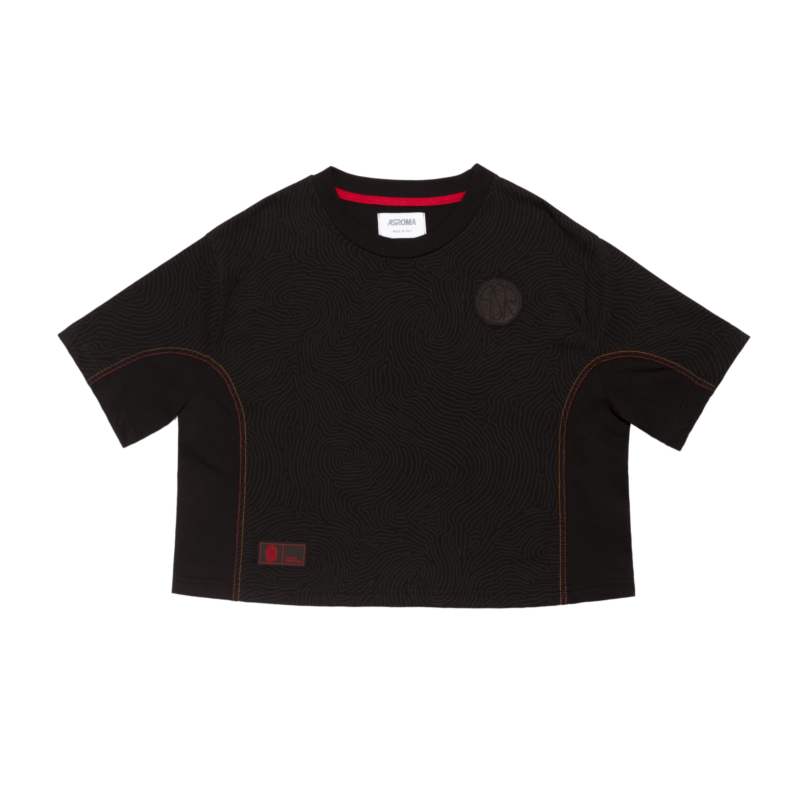 AS Roma Women's T-Shirt Black Woman, S Corto