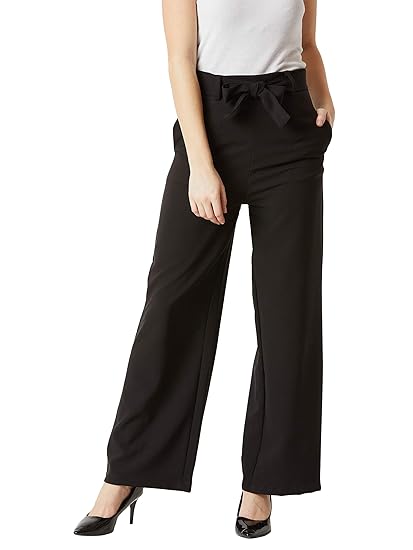 belted flare pants