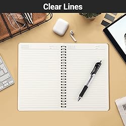 EUSOAR Spiral Ruled Notebook, A5 6 Pack 5.5" x